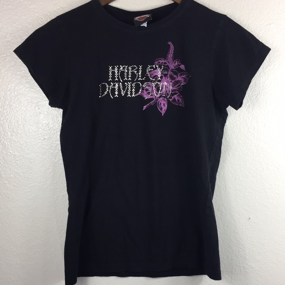 Harley-Davidson Black T-Shirt C & A Ohio